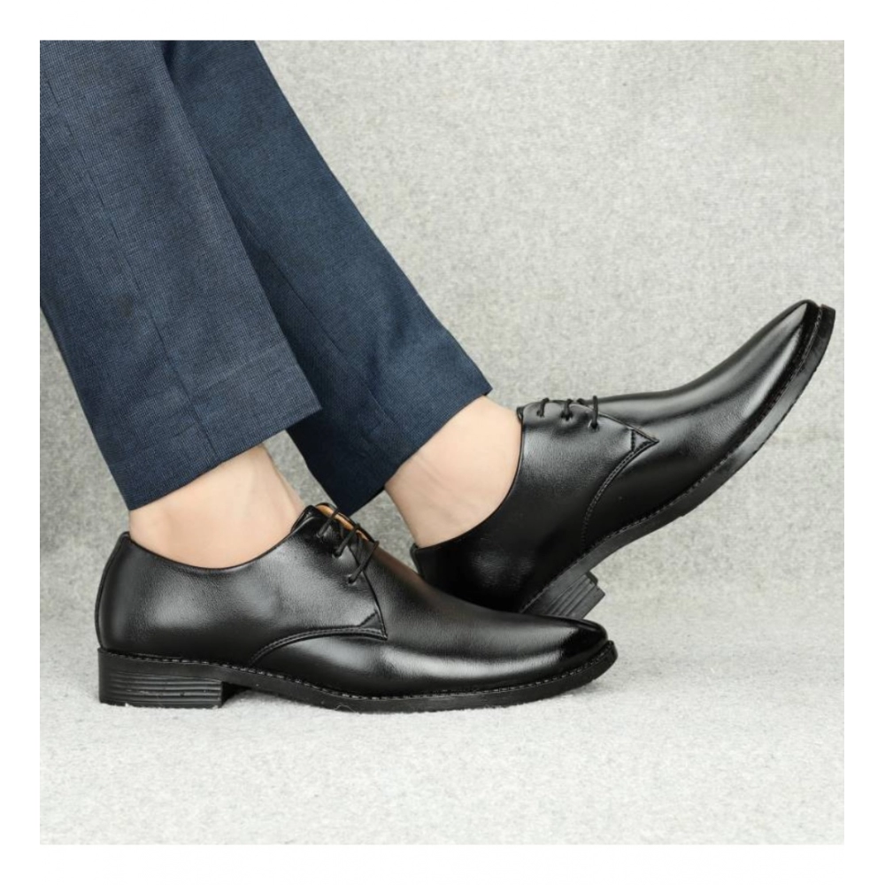 Generic Men's Faux Leather Formal Shoes (Black) - Image 3