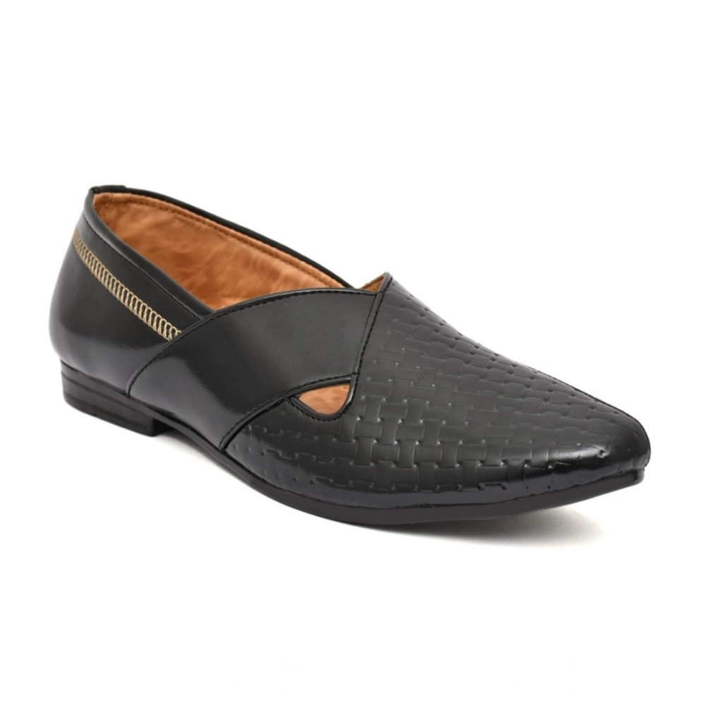 Generic Men's Faux Leather Formal Shoes (Black) - Image 3