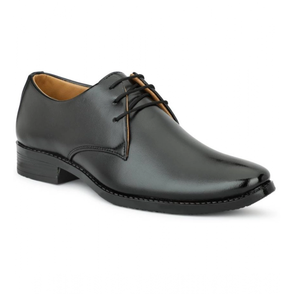 Generic Men's Faux Leather Formal Shoes (Black) - Image 5