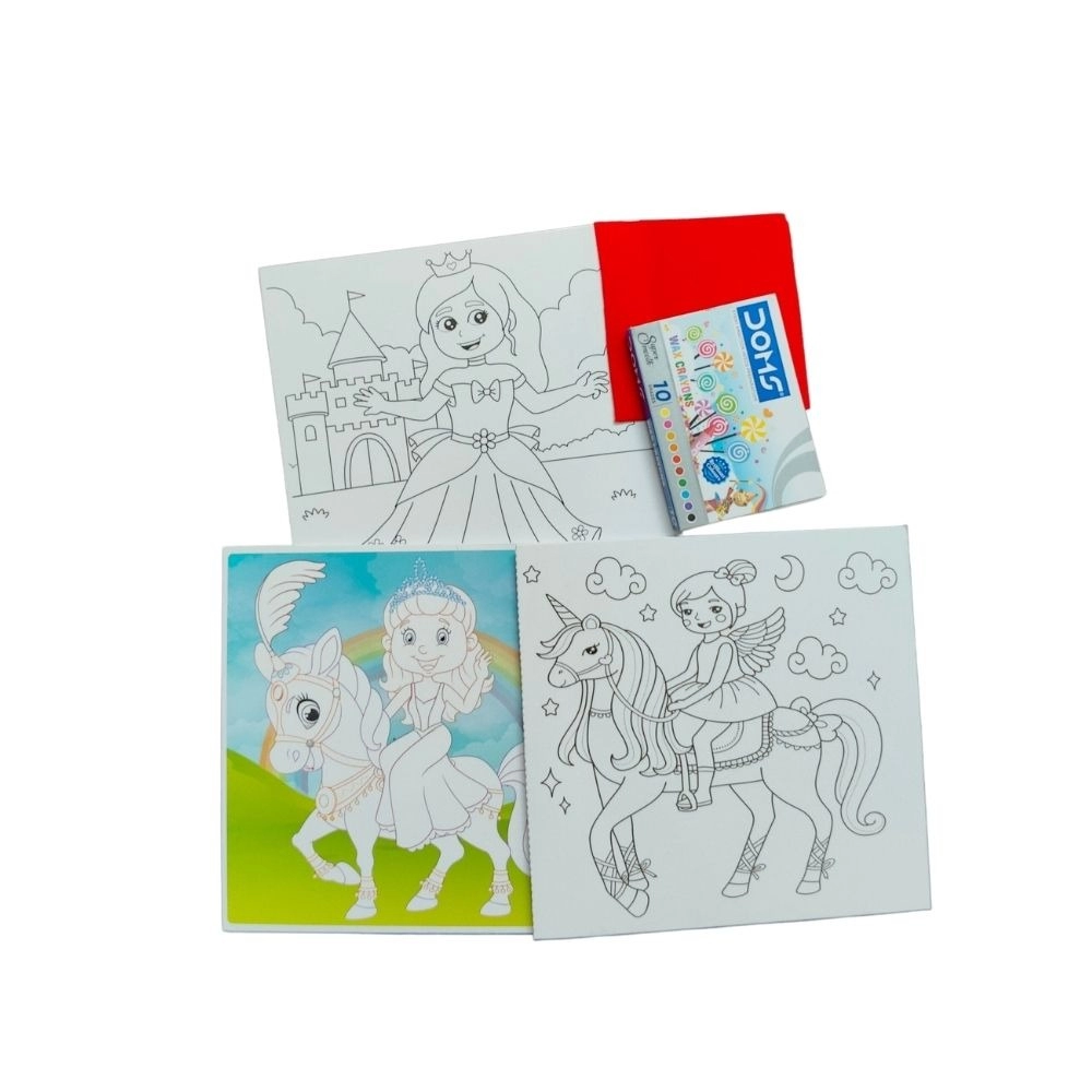 Fun With Coloring Board-Princess | Cardboard | Educational Toys| 3+ Years - Image 2