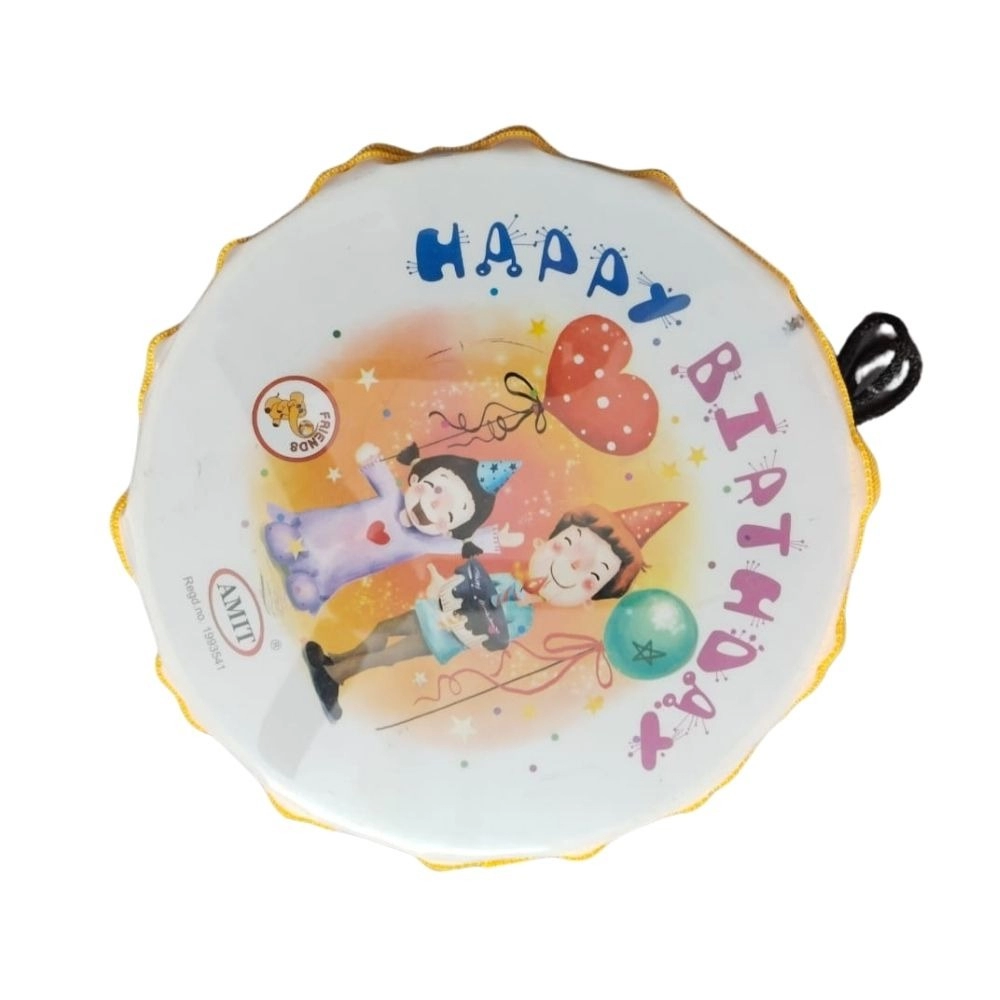 Happy BirthDay Theme Printed Musical Dhol | Plastic Toys| 6+ Months - Image 2