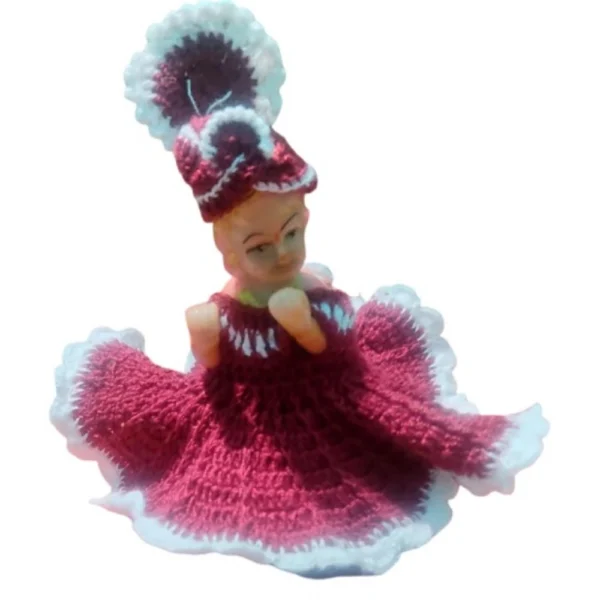 Generic Laddu Gopal Tharad Dress Size: 0 To 6 (Maroon)