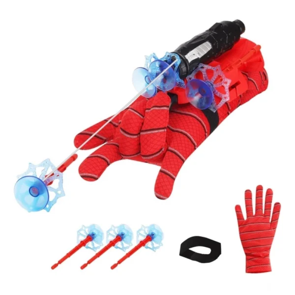 Generic Rubber Spider Web Shooters Toy for Kids (Red)