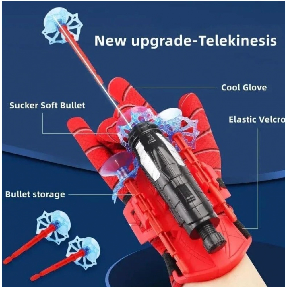 Generic Rubber Spider Web Shooters Toy for Kids (Red) - Image 3