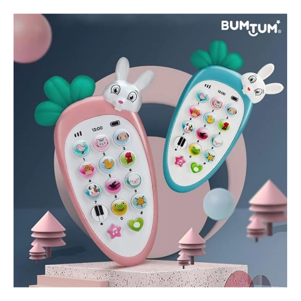Generic Plastic Rabit Mobile Phone Toy For Kids With Music And Light Early Educational Smart Phone (Multicolor ) - Image 4