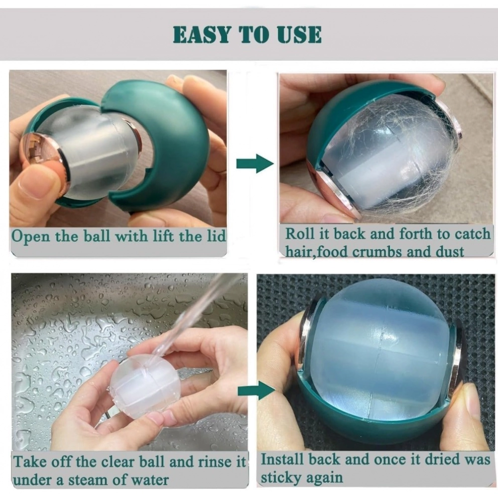 Generic Plastic Remover Sticky Ball for Clothes Gel Lint Roller (Maroon) - Image 3