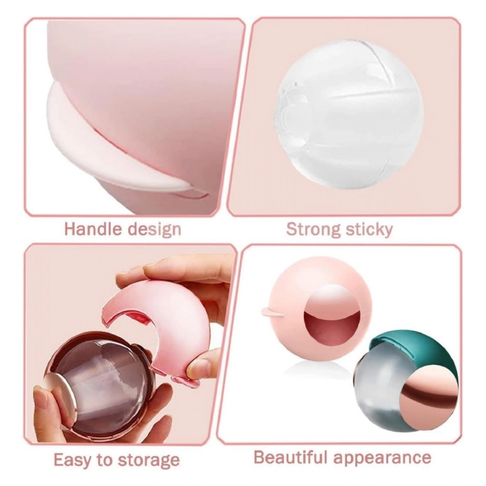 Generic Plastic Remover Sticky Ball for Clothes Gel Lint Roller (Maroon) - Image 2