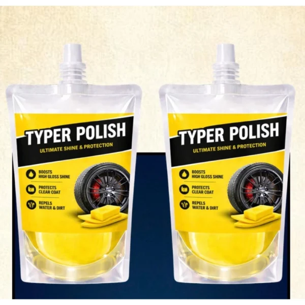Generic Pack of 2 Ultra Tyre Shine & Polish Liquid Pouches 100 ML