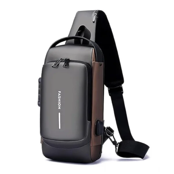 Generic Waterproof Sling Cross Backpack Bag (Black)