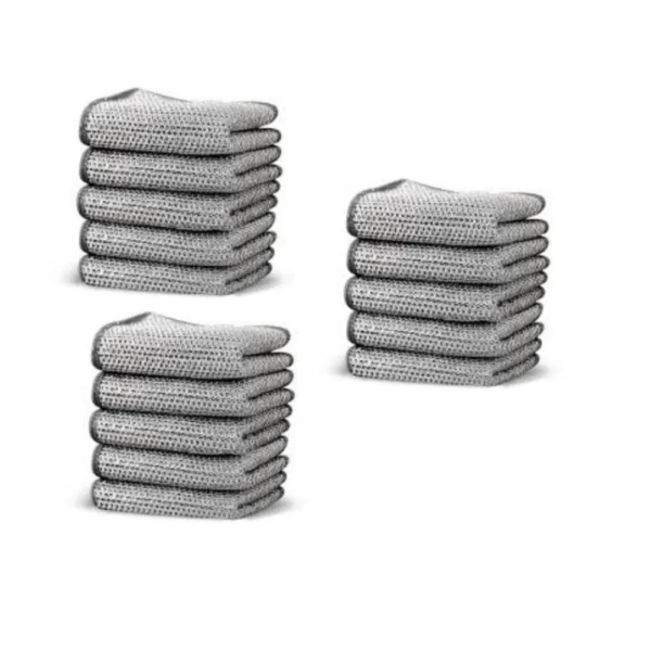 Generic Pack of 15 Stainless Steel Dishwash Scrub (Silver)